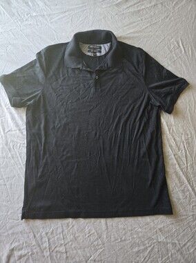 Banana Republic Black Short-Sleeve Polo